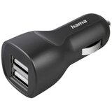 Hama avtomobilski polnilnik 2xUSB-A črne barve 201636, (5000262055) | Shoptok.si