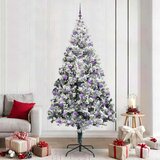vidaXL Umestno božično drevo med 300 LED Zelena 240 x 150 cm | Shoptok.si