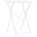  3-dijelni bistro set čelični bijeli | Eponuda.com