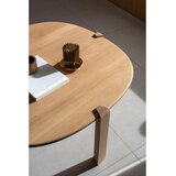 Gazzda Okrugao stolić za kavu od punog hrasta u prirodnoj boji ø 100 cm Kulin – | shoptok.hr