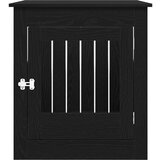 vidaXL Namještaj za pseću kabinu crni hrast 80x64,5x71 cm inženjerski drvo | shoptok.hr