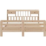 vidaXL Krevet s regalom za knjige bez madraca 180x200 cm od borovine | shoptok.hr