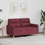  Dvosjed od tkanine crvena boja vina 120 cm | shoptok.hr