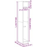  Ormar boja dimljenog hrasta 30x50x200 cm od konstruiranog drva | shoptok.hr