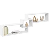 Maison Chic Stenska omarica - Zidna omarica 158x18x53 cm bela inženirski les iu598, (22063342) | Shoptok.si