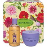 L'Erbolario lerbolario iris set u kutiji krema za telo, 300 ml i gel za tuširanje, 250 ml Cene