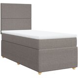 Maison Chic Box spring postelja - Vzmetna postelja z vzmetnico taupe 90x200 cm blago SL23940, (21880069) | Shoptok.si