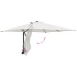 vidaXL Suncobran za Dvorište Bež Poliester, Aluminij Veliki Sklopivi | shoptok.hr
