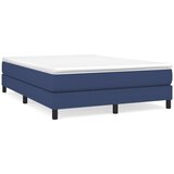 Maison Chic Box spring postelja - Vzmetna postelja z vzmetnico moder 140x190 cm blago SL18998, (21885093) | Shoptok.si