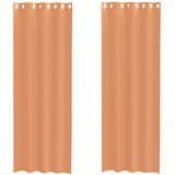 Voile zavjese s ušicama 2 kom terakota | shoptok.hr