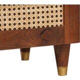 vidaXL Noćni ormarići Smeđa Stol i čvrsto drvo manga od trske | shoptok.hr