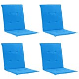  Jastuci za vrtne stolice 4 kom plavi 100 x 50 x 3 cm od tkanine Cijene