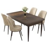 Hanah home set trpezarijski sto i 4 stolice nil baroque cream Cene