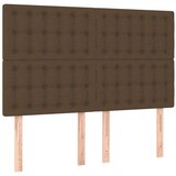 Box spring postelja z vzmetnico temno rjava 140x200 cm blago, (20901958) | Shoptok.si