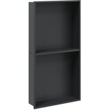  Niša za tuš mat crna 32x62x9 cm nehrđajući čelik | Eponuda.com