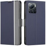 INORCO Ovitek za telefon s teksturo keperja proti praskam za Infinix Note 12 VIP 4G, stojalo za kartice, usnjena torbica TPU+PU, (22036488) Cene