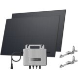 ECOFLOW Stream - Solarna Elektrana za Krov - Ravan - Mikroinverter + 2x450W Solarni Paneli | shoptok.hr