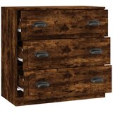  Komoda boja dimljenog hrasta 70x35,5x67,5 cm konstruirano drvo | shoptok.hr