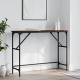 vidaXL Konzolna mizica rjav hrast 100x32x75 cm inženirski les Cene