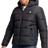 Superdry Zimska jakna črna / bela | Shoptok.si