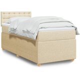 Maison Chic Box spring postelja - Vzmetna postelja z vzmetnico krem 80x200 cm blago SL23148, (21880297) | Shoptok.si