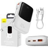 Baseus Powerbank Qpow Pro s kablom USB-C, USB-C, USB, 10000mAh, 22,5W (bel), (20628111) Cene