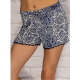 Fashion Hunters Blue boho style shorts | Shoptok.si