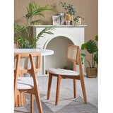 Hanah home pera - white, natural whitenatural dining table & chairs set (6 pieces) | ePonuda.com