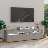 TV ormarići s LED svjetlima 2 kom boja betona 75 x 35 x 40 cm | shoptok.hr