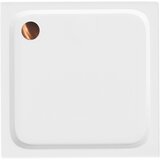 Rea Tuš pladenj Belmond White 90x90 Brush Copper Cene