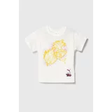 Puma Otroška bombažna kratka majica X TROLLS Graphic Tee bela barva