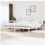 Okvir Za krevet od masivnog drva bijeli 200 x 200 cm | shoptok.hr