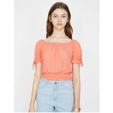 Koton Women's Pink Open Shoulder Short Sleeve T-Shirt | Eponuda.ba