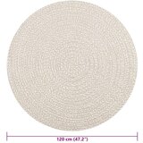  Rug "ZIZUR" Cream Ø 120 cm Juta videz Notranje in zunanje | Shoptok.si