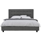 CARRYHOME OBLAZINJENA POSTELJA 180 cm x 200 cm , les, tekstil antracit | Shoptok.si