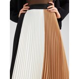 BOSS Black Suknja 'Viconica' svijetlosmeđa / crna / bijela | shoptok.hr