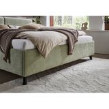 Meise Möbel Svetlo zelena oblazinjena zakonska postelja z letvenim dnom 180x200 cm Piano – | Shoptok.si