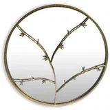 berkeley Zidno ogledalo s okruglim metalnim okvirom Ø 80 cm Dizajn grana