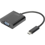 Digitus USB / VGA Adapter [1x Muški konektor USB-C™ - 1x Ženski konektor VGA] Crna Cijene