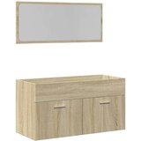 2-dijelni set kupaonskog namještaja boja hrasta sonome drveni | shoptok.hr