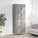 vidaXL Visoka komoda siva sonome 69 5x34x180 cm od konstruiranog drva | shoptok.hr
