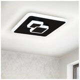 Eglo plafonjera Cadegal 30658, LED 9,4 W, 20 x 20 cm, crna i bijela | shoptok.hr