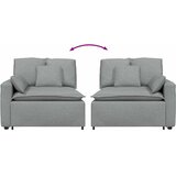  Modularni kauč s naslonom za ruke i jastucima svijetlo sivi 100 cm | Eponuda.com
