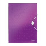 Leitz Mapa s preklopom i elastičnom gumicom A4 PP wow ljubičasta | shoptok.hr