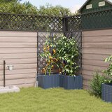  Vrtna saksija 3 pcs Sivi 80 x 80 x 142 cm Plastika | Eponuda.ba