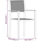  9-dijelni vrtni blagovaonski set crni | shoptok.hr