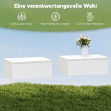  Set od 2 noćna ormarića zidni dizajn s ladicom za spavaću sobu iverica bijela | shoptok.hr