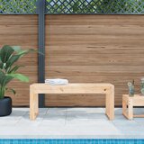 vidaXL Vrtna klop 110x38x45 cm trdna borovina Cene