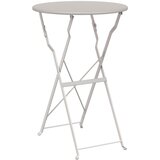 vidaXL Zložljiva Bistro Miza Bež Ø50x71 cm Odpornot proti rji | Shoptok.si