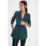 Trendyol Emerald Green Regular Lined Tie-Up Woven Blazer Jacket | Eponuda.ba